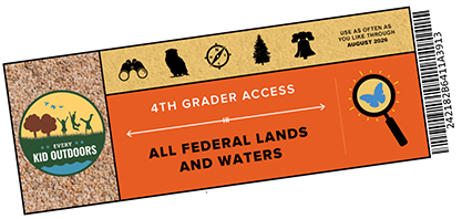 Rotated and zoomed view of Every Kid Outdoors voucher